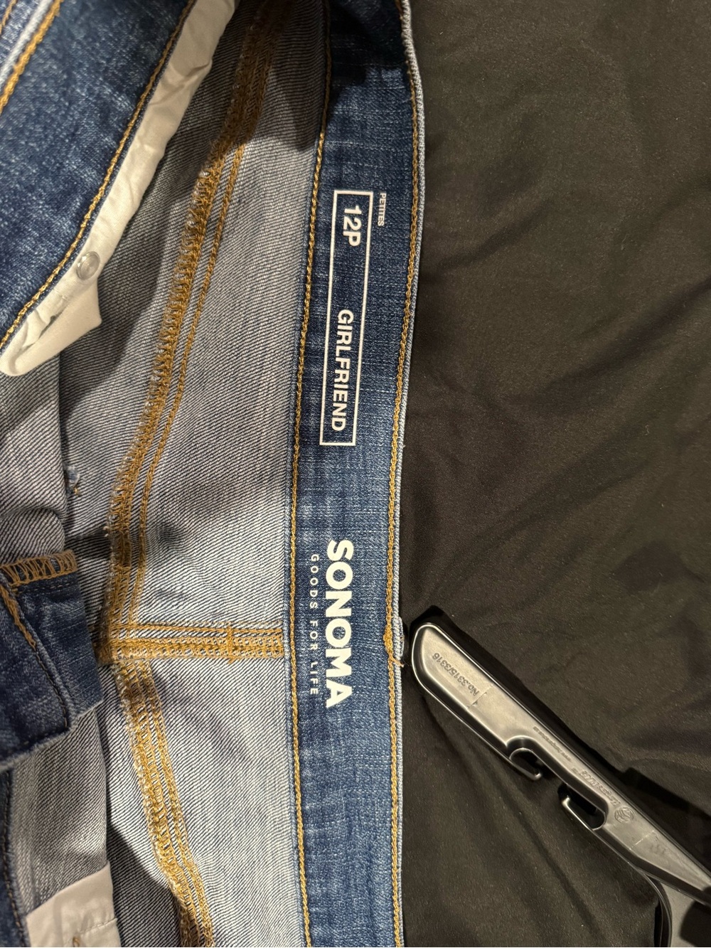SONOMA Women's Dark Blue Cropped Slim Jeans - Picture 3 of 3